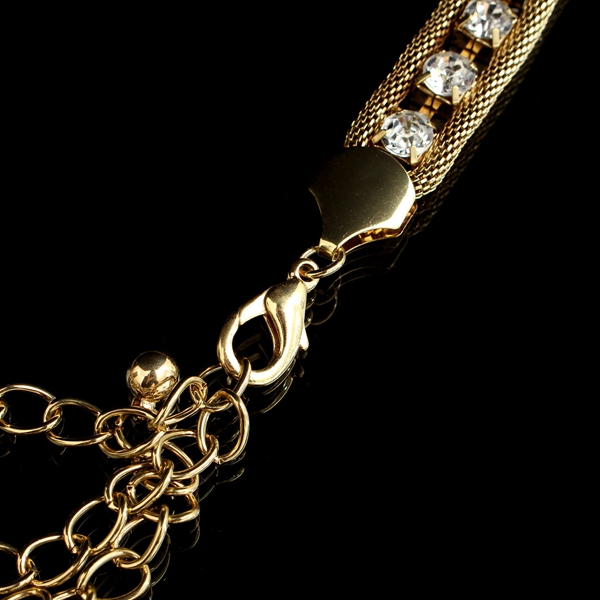 Rhinestone Waist Chain, Alloy Women Belt