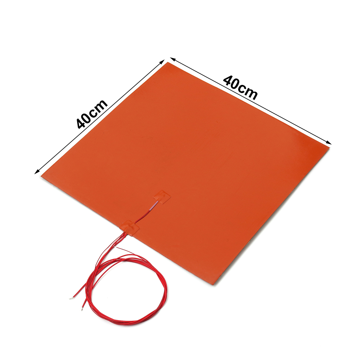 1400w 240V 400*400mm Silicone Heater Bed Pad For 3D Printer Without Hole 9