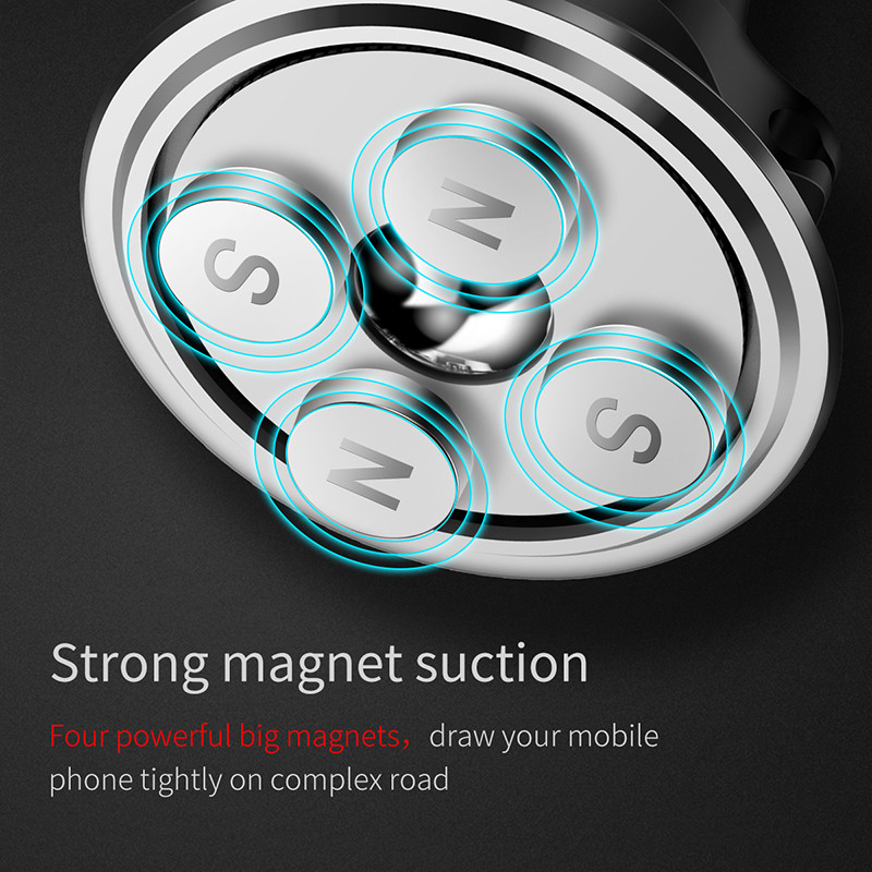 Baseus Cable Clip Magnetic Rotation Car Air Vent Phone Holder Stand for Samsung S8 iPhone X Xiaomi 19