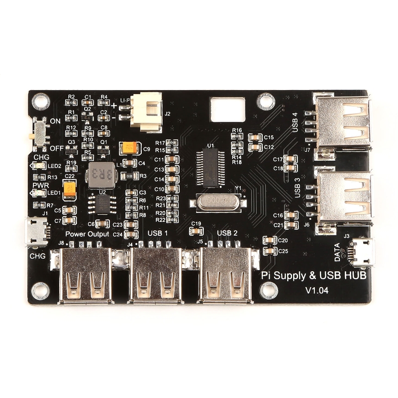 Functional Mini Power Supply And USB HUB Support Power Charging Data Transport For Raspberry Pi 8
