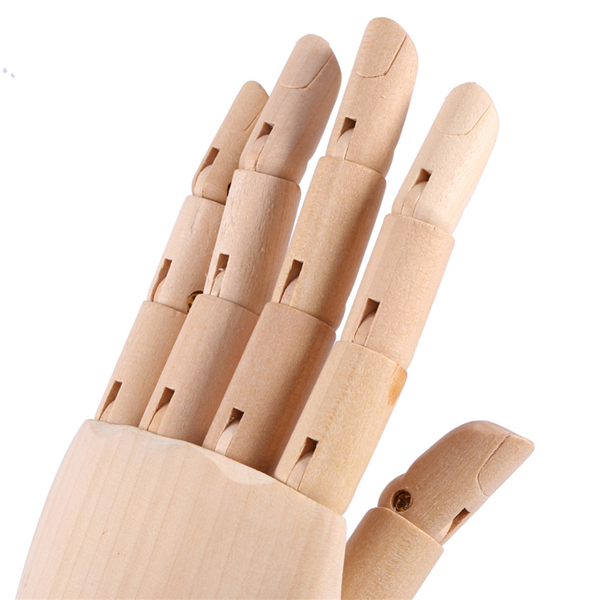 10 Inch Wood Women Left Hand Model