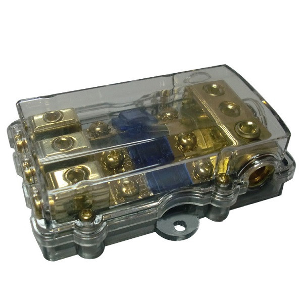 

Car Fuse Box 60A 1 Input 3 Output 60A for Audio Circuit Modification
