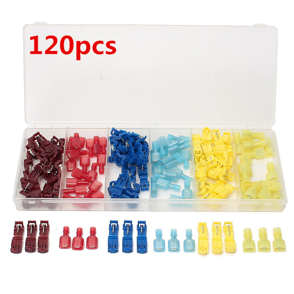 120Pcs Quick Splice Insulated Wire Connector Kits