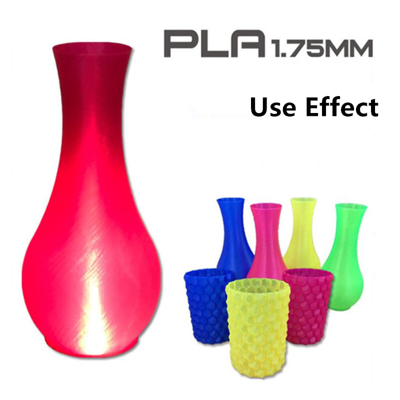 1.75mm 1KG PLA Transparent Red/Blue/Green/Yellow Filament For 3D Printer RepRap 24