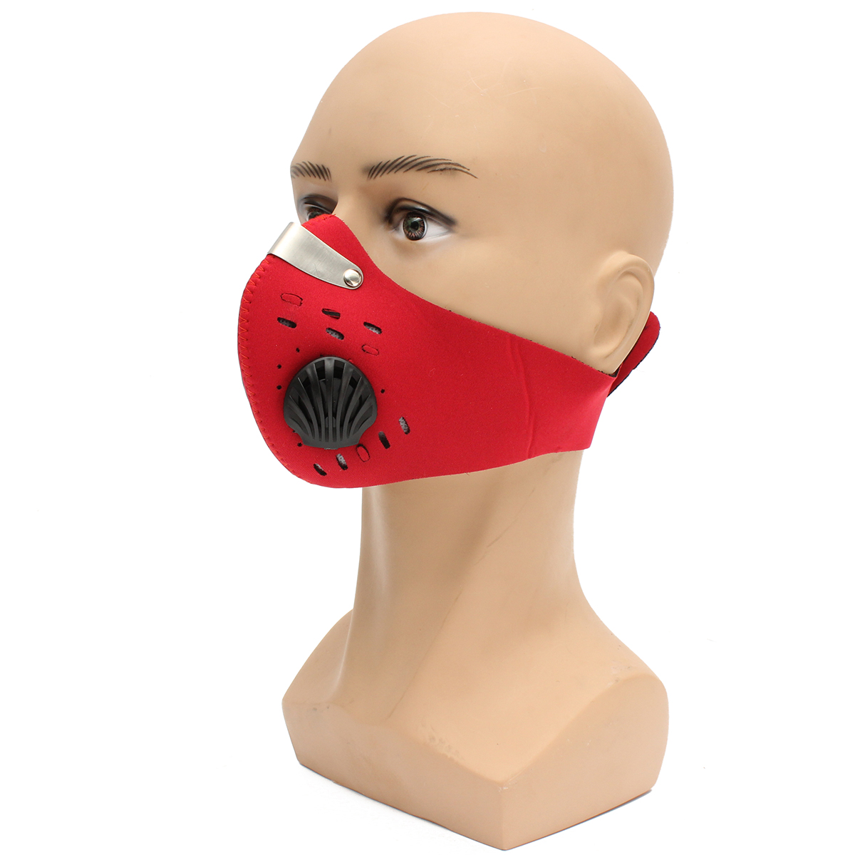 Motorcycle Racing PM2.5 Gas Protection Filter Respirator Dust Face Mask Head 15
