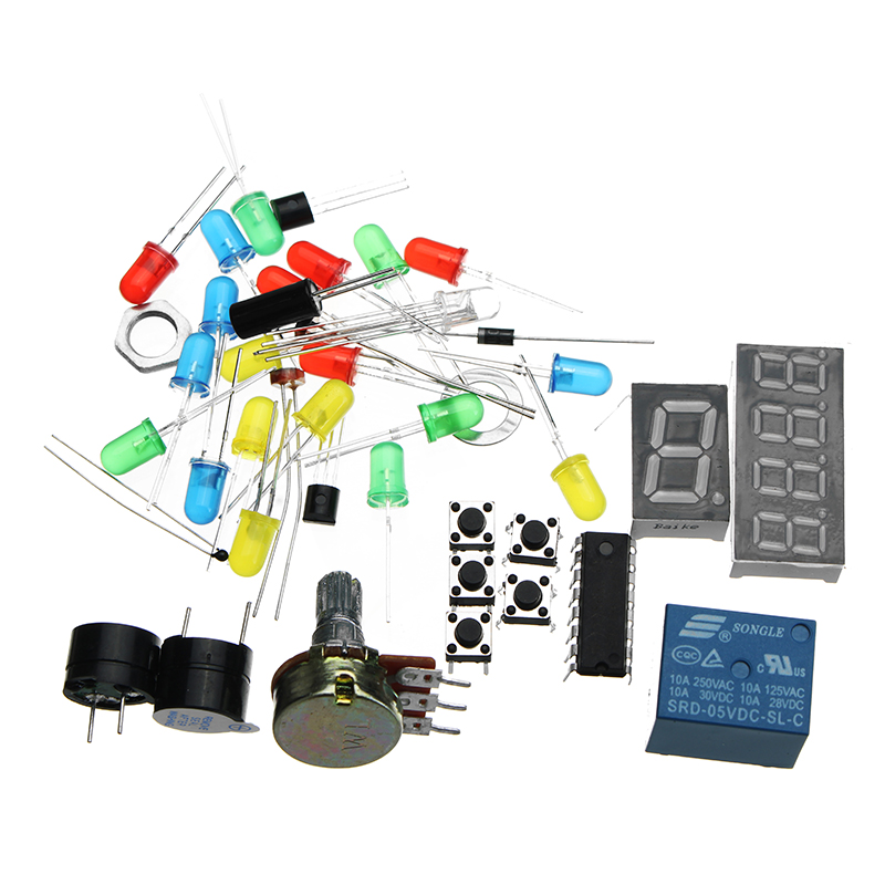 Super Project UNO R3 Starter Kit With Relay Jumper Breadboard LED SG90 Servo For Arduino 34