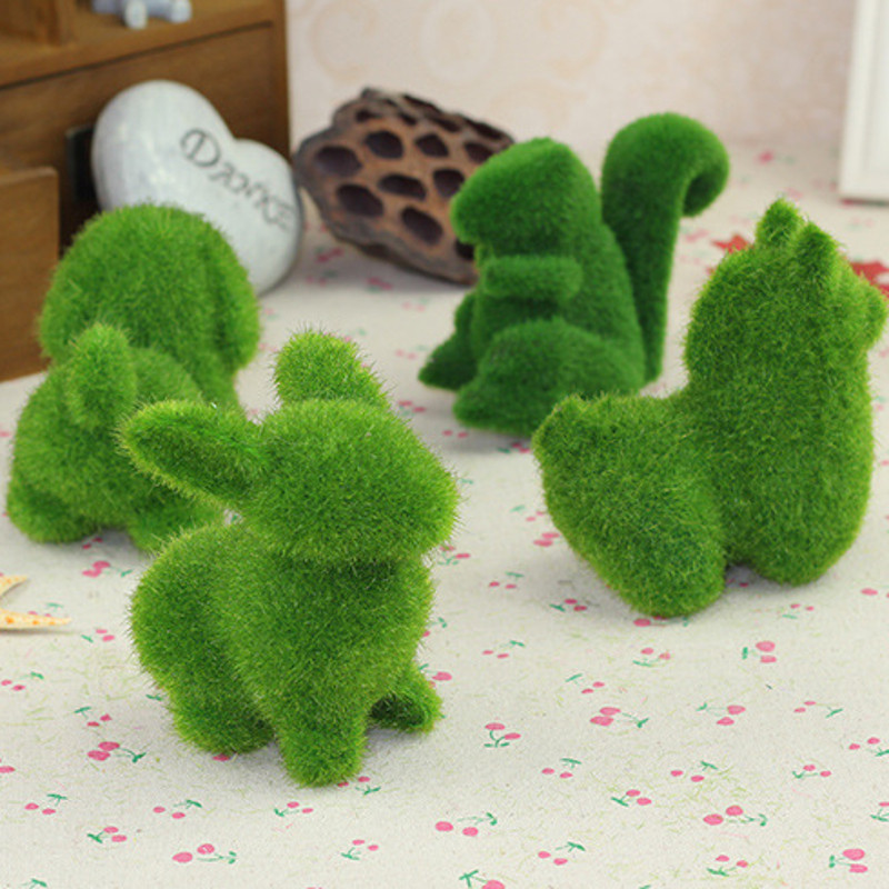 4Pcs Turf Small Cute Animals Artificial Grass Toy Decorations Animal G –  Electronic Pro