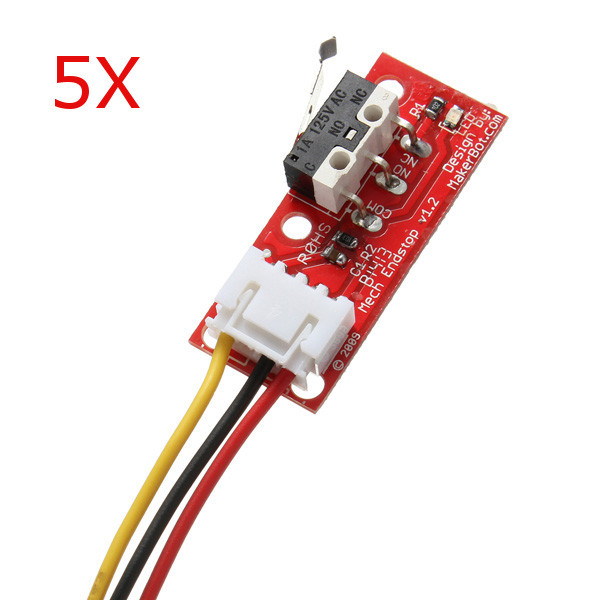 5Pcs RAMPS 1.4 Endstop Switch For RepRap Mendel 3D Printer With 70cm Cable 6