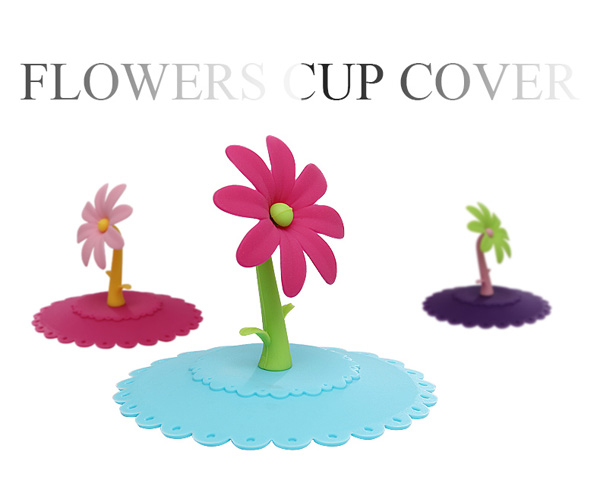 flower silicone cup cover