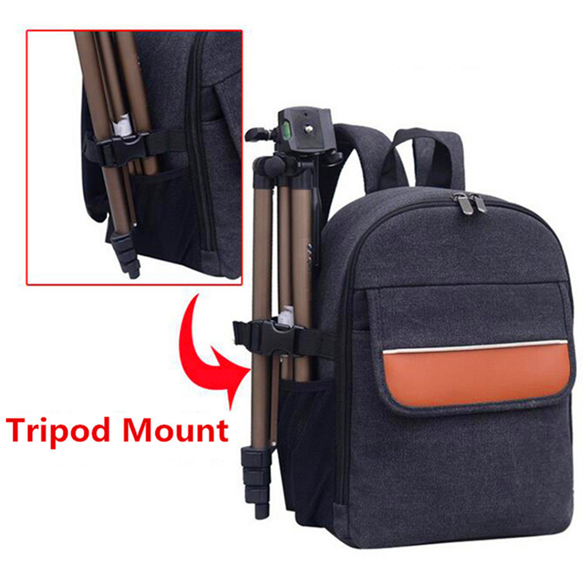 Waterproof Outdoor Backpack Rucksack Shoulder Travel Bag Case For DSLR Camera 12