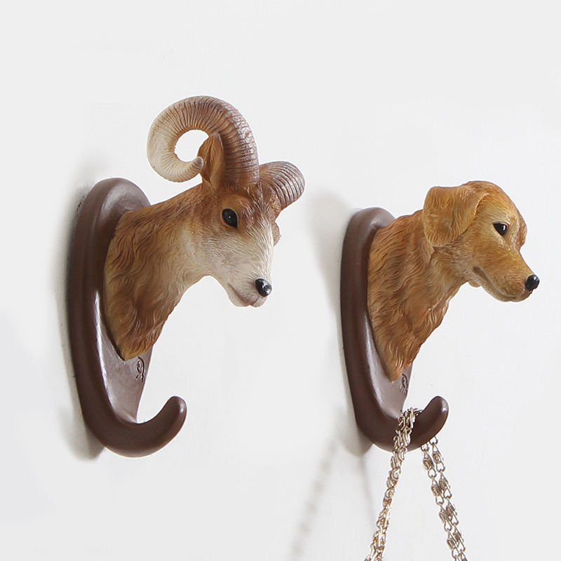 

Honana DX-N1 Animal Head Hook Resin Craft 3D Animal Mural Wall Decorative Ornament Hanger