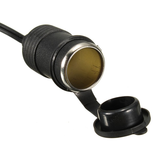 2m 12V Car Cigarette Lighter With a Waterproof Cover Extension Cable Adapter