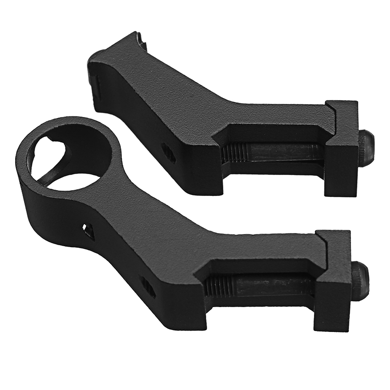 45 Degree Tactical Iron Sights Rear Front Sight Mount Set for Weaver Picatinny Rails 11