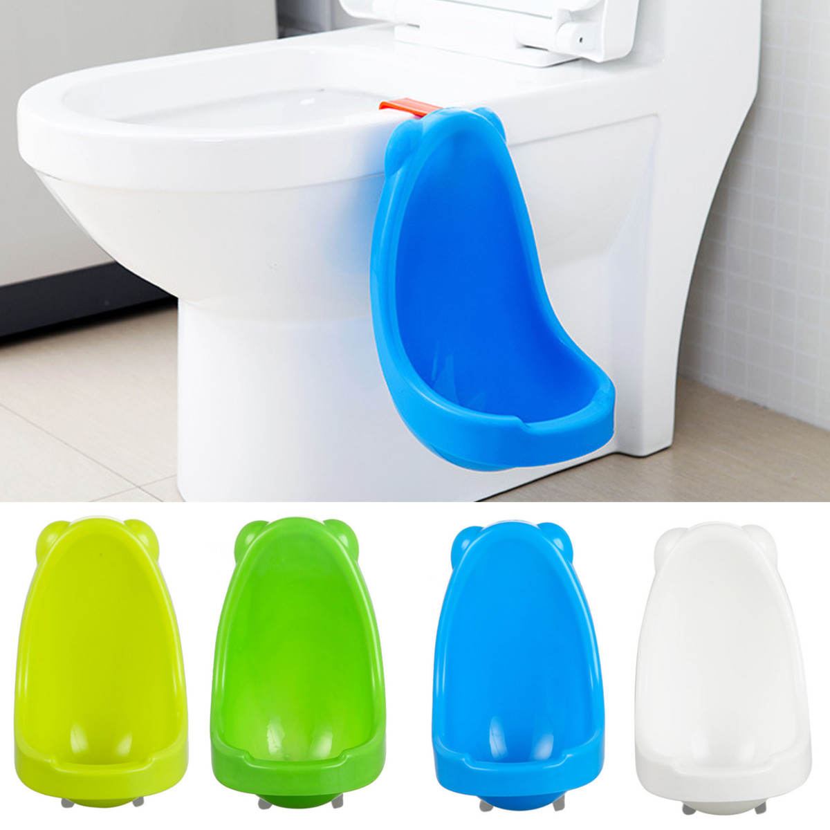 Potty Training Urinal for Toddler Baby Boy Bathroom Pee Trainer Hanging Toilet 