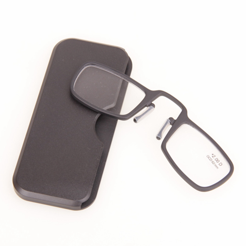 TR90 легкий мини-кошелек карман нос отдыхает клип очки для чтения 1.0 1.5 2.0 2.5 3.0 3.5