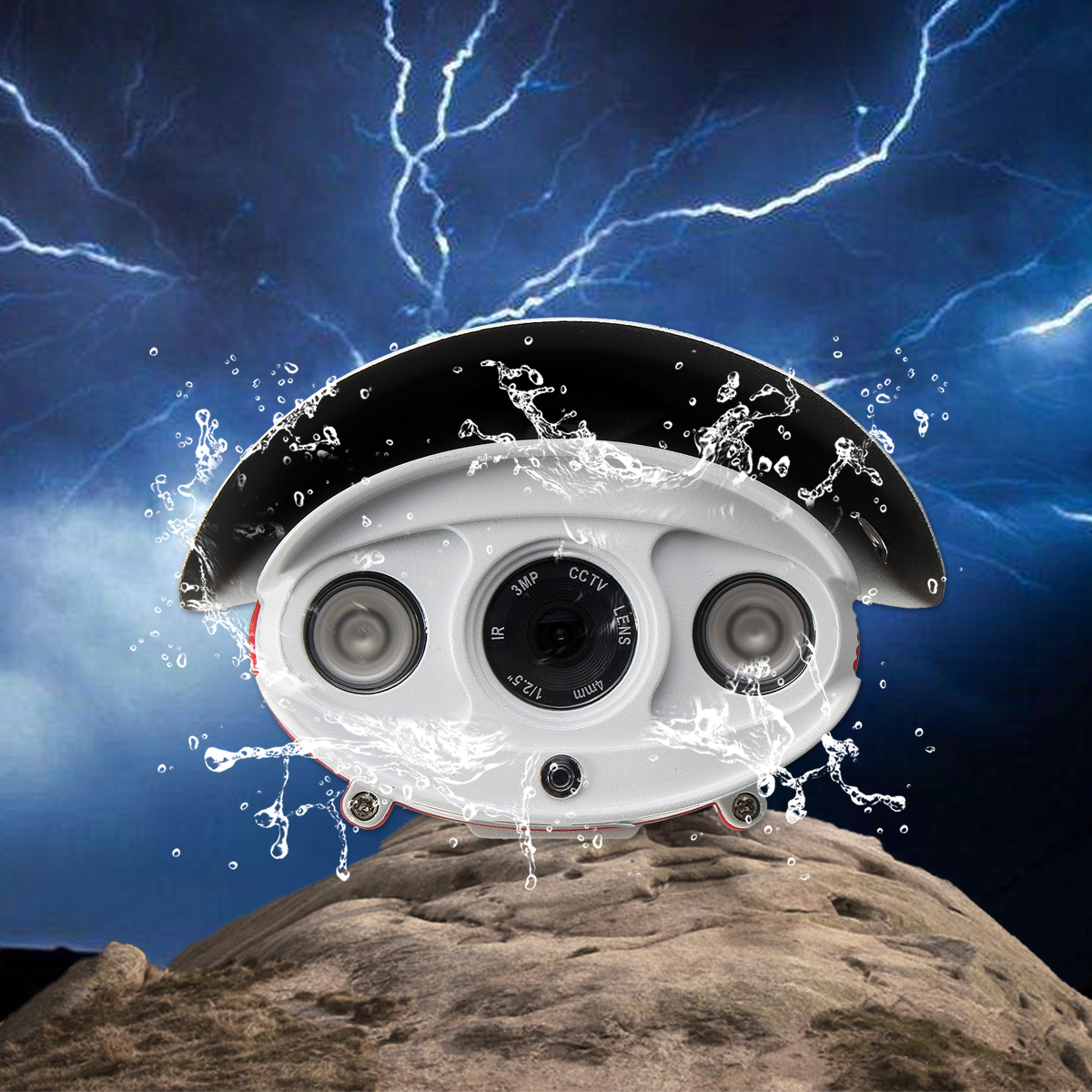 Aluminum Waterproof 1080P HD 12V Outdoor Camera Home Security Monitor IR Night Vision NTSC 15