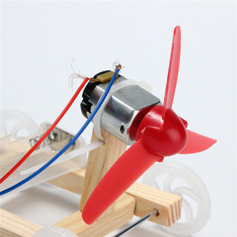 DIY Technology Invention Single-wing Wind Car Assembly Model Kit 15