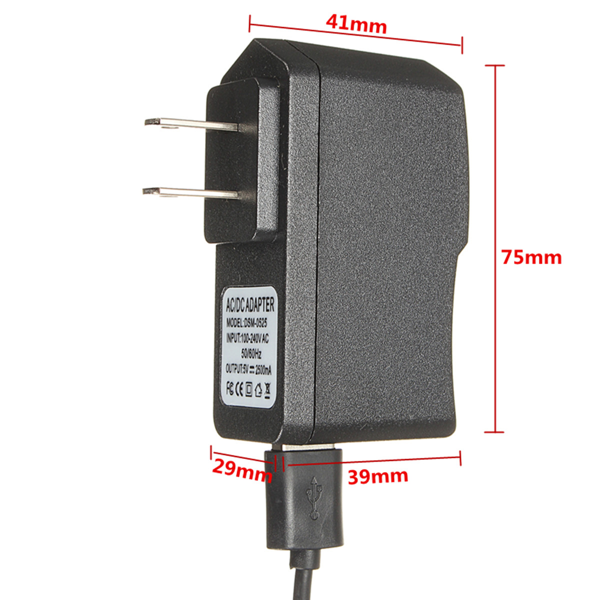 5V 2.5A US/EU Plug Power Supply Adapter ON/OFF Switch For Raspberry Pi 3 3