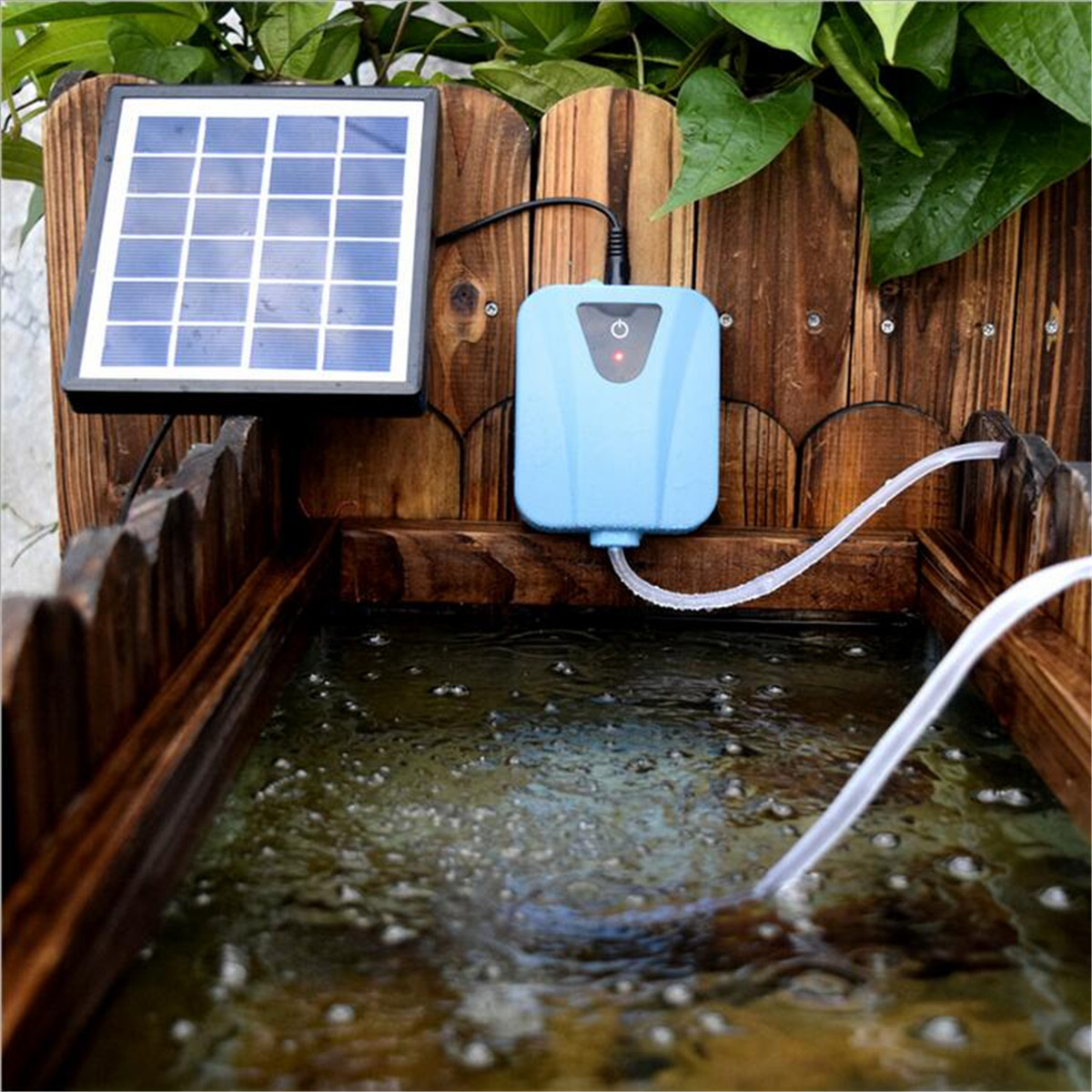 Mini Outdoor 3.7V Water Pump Solar Powered Panel For Fish Tank Air Oxygenator Pond 15