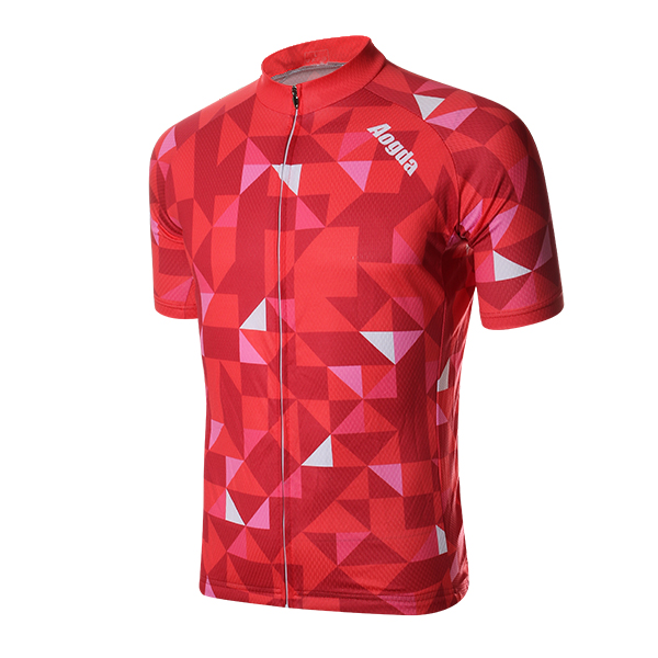 Mens Cycling Jersey Bicycle Short Sleeve Elasticity 