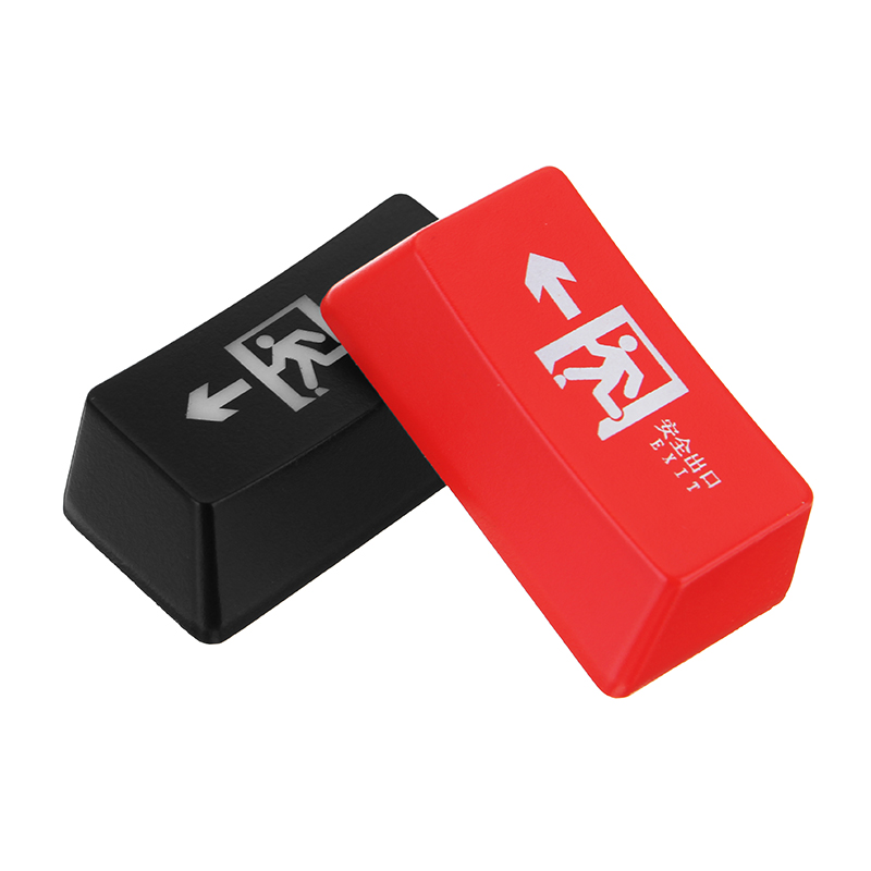 OEM Profile Exit Light Translucent Backspace Keycaps Key Caps Red Black 10