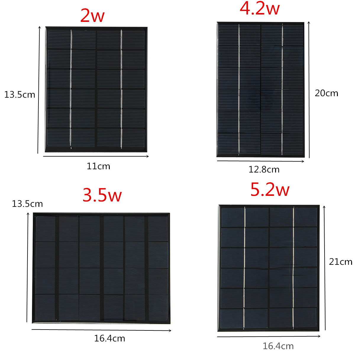 2W/3.5W/4.2W/5.2W 6V Mini Solar Panel With USB Interface For Mobile Charging 8