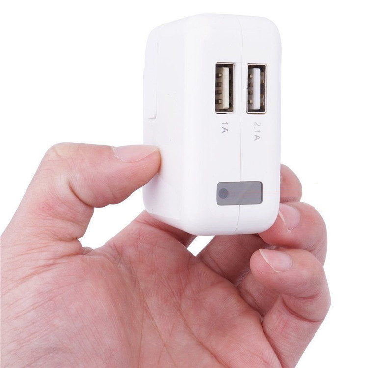 Mini USB Wall Charger Hidden Camera 1080P Motion Detection