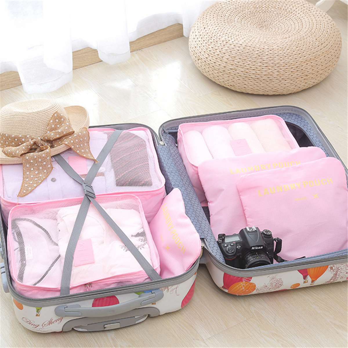 IPRee™ 6Pcs Travel Portable Storage Bag Set Clothes Packing Luggage Organizer Waterproof Pouch 15