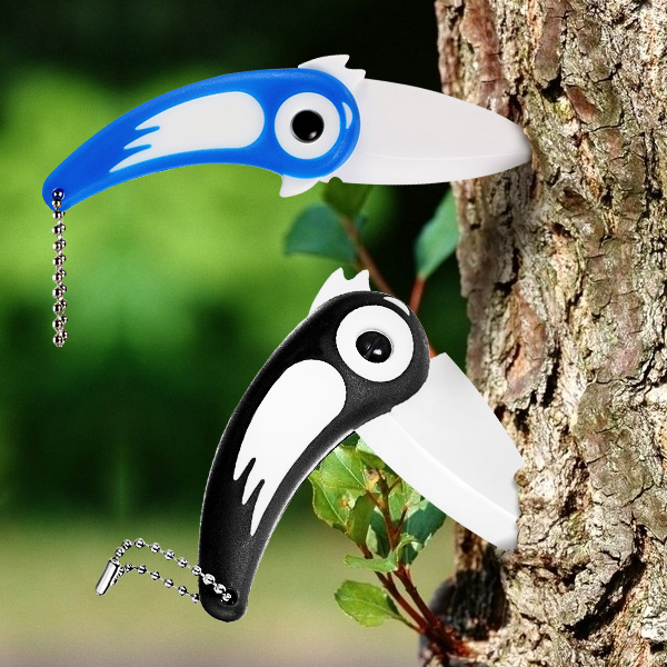 Creative Bird Ceramic Knife Pocket Outdoor Folding Knives Kitchen Fruit Paring Knife