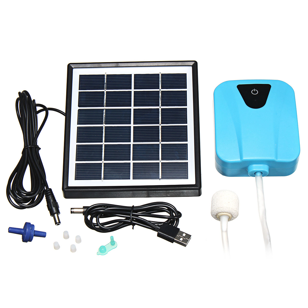 Mini Outdoor 3.7V Water Pump Solar Powered Panel For Fish Tank Air Oxygenator Pond 13