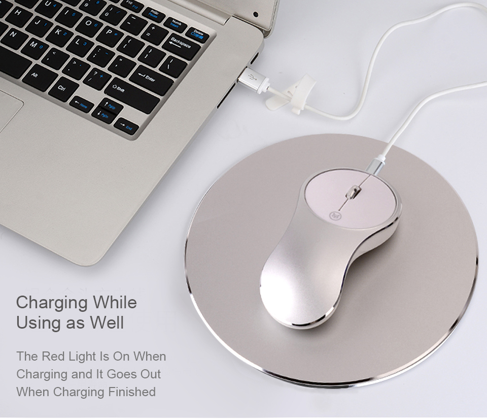 Q8 2.4G 1600dpi Wireless Rechargeable Silent Mouse USB Optical Ergonomic Mouse Mini Mouse Mice 41
