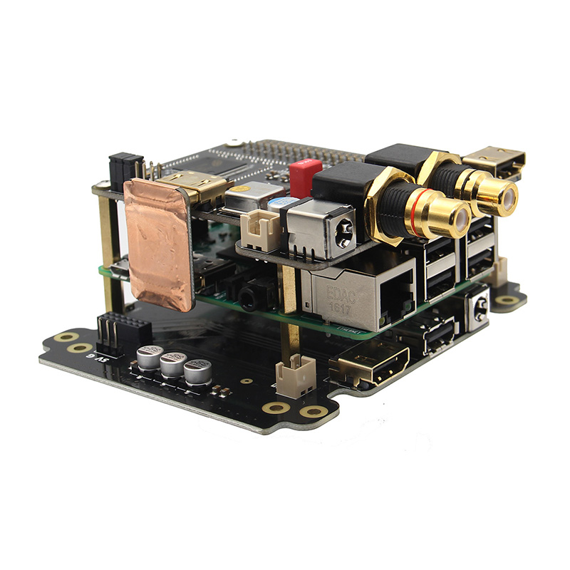 X4000 Expansion Board HIFI Audio Mini PC for Raspberry Pi 3 Model B / 2B / B+ 10