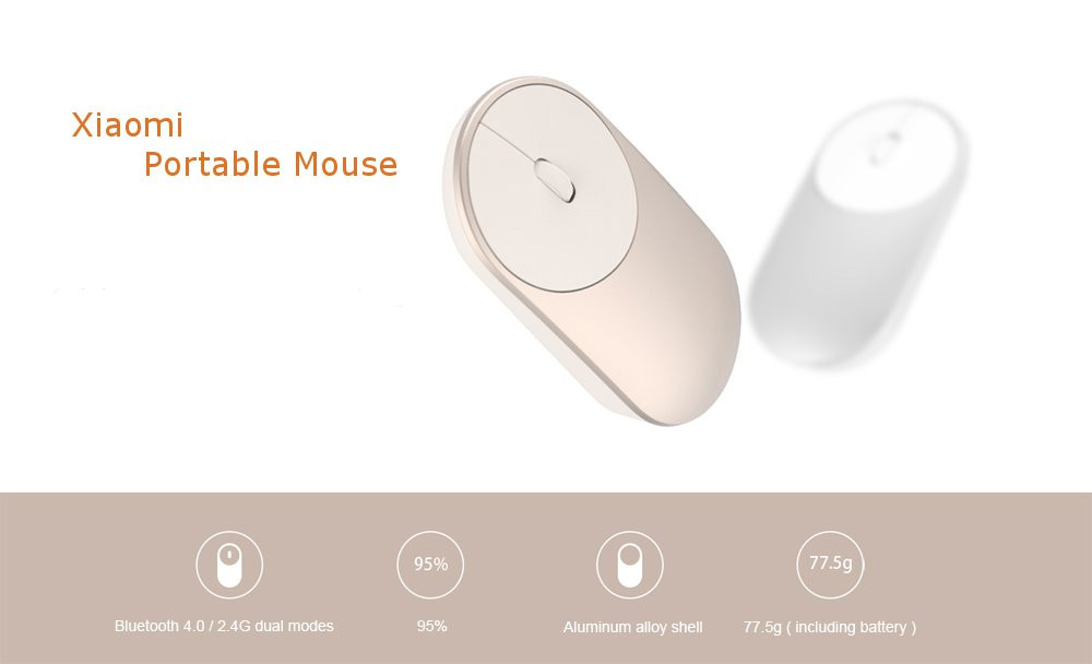 Original Xiaomi Bluetooth 4.0 2.4G Wireless Dual Modes Portable Mouse 10