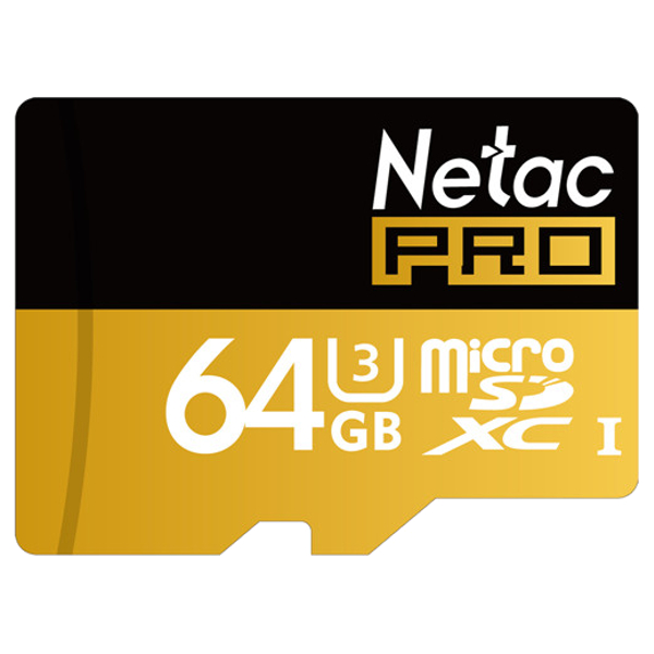 Netac Pro 64GB UHS-I U3 Micro SDXC Card