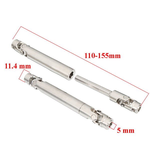 2PCS Speed Steel Center Drive Shaft 100-140mm For Axial SCX10 1:10 RC Car Crawler - Photo: 11