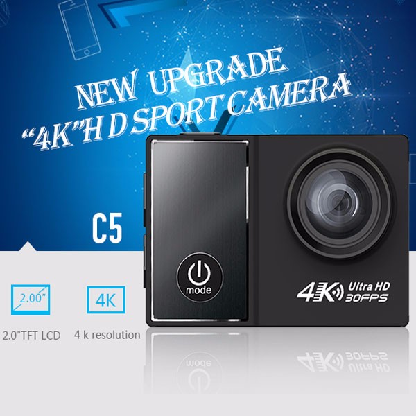 C5 Ambarella A12S75 4K HD 30FPS Action Camera