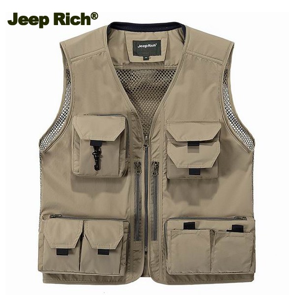 Jeep Rich Multi-pockets Fishing Photo Vest