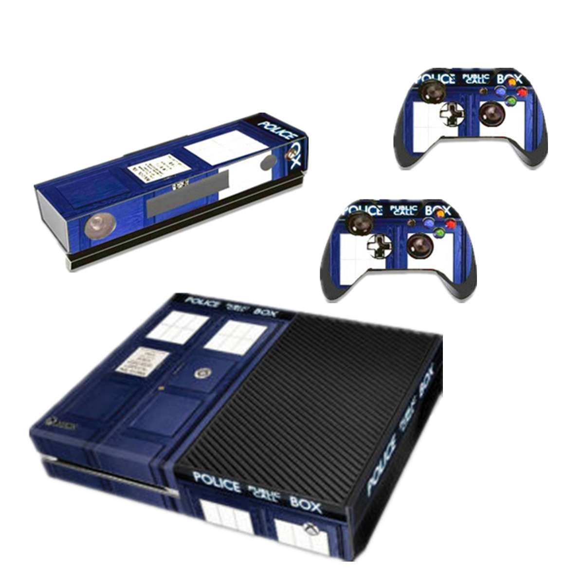 Decal Cover Skin Stickers Decor For Play Station Xbox ONE Console + 2 Controllers 8