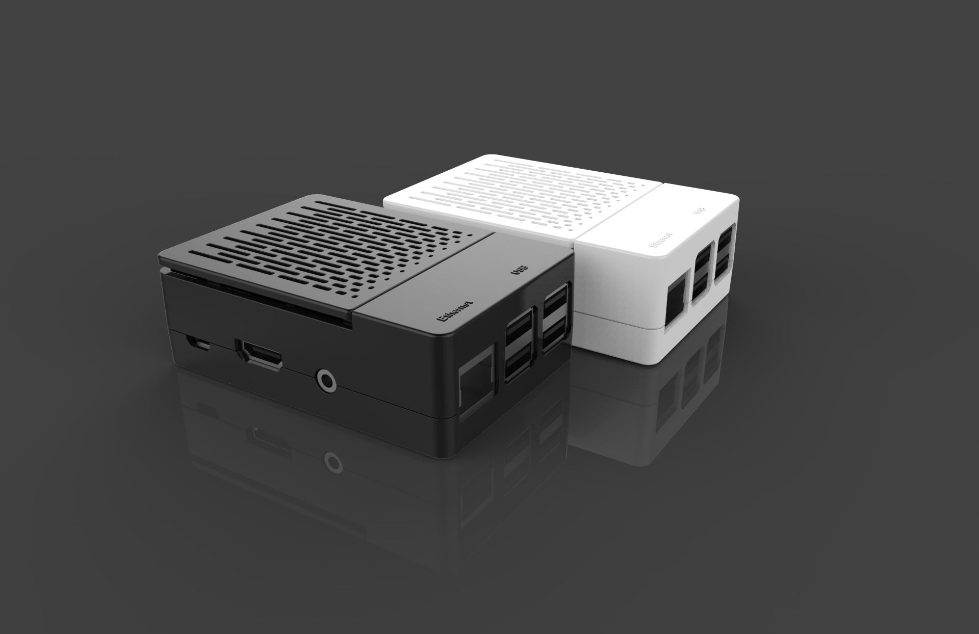Black/White Assembled Exclouse Case + Quiet Cooling Fan + Heatsink Support GPIO or Camera For Raspberry Pi 3/2/B+ 11