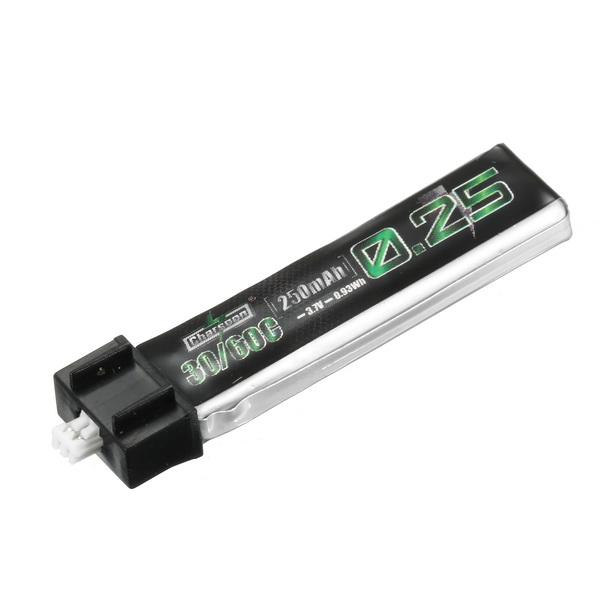 

Charsoon 3.7V 250mAh 1S 30C/60C Lipo Battery for Blade Nano QX CPX and Tiny Whoop