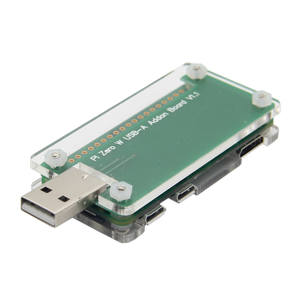 Transparent Acrylic Case For Raspberry Pi Zero W USB-A Addon BadUSB Board 4