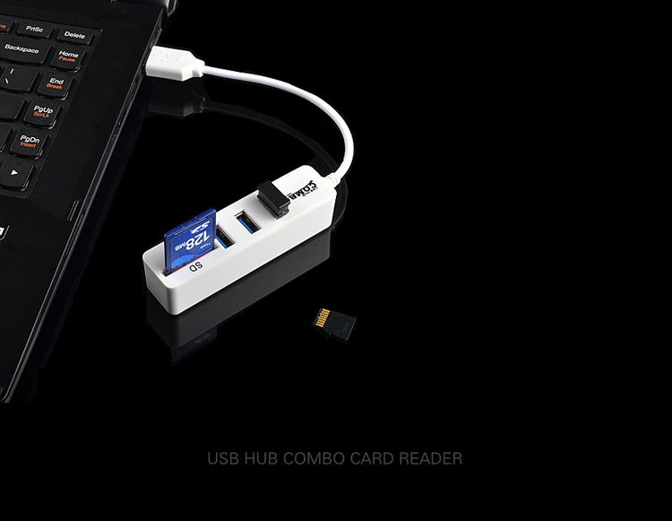 Combo HY-617 Mini USB 2.0 Hub with SD/TF Card Reader Function 46