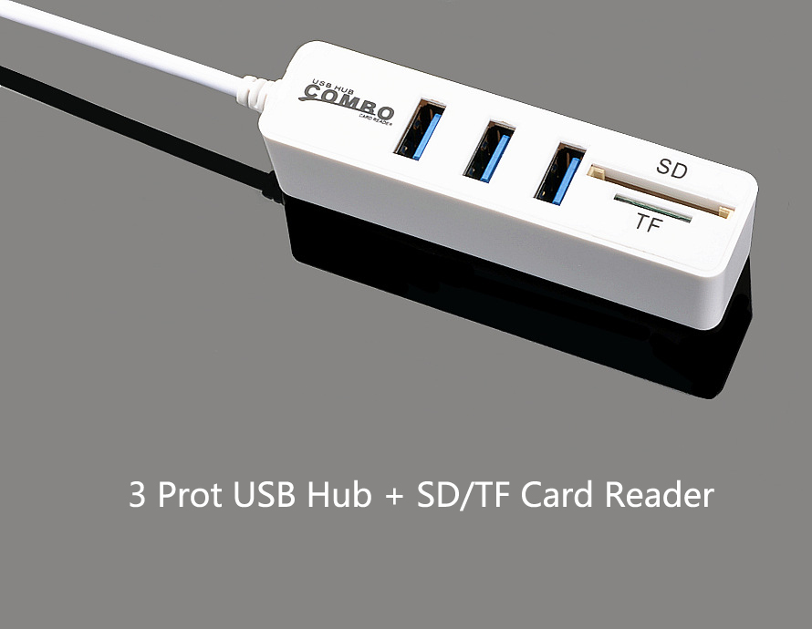 Combo HY-617 Mini USB 2.0 Hub with SD/TF Card Reader Function 43