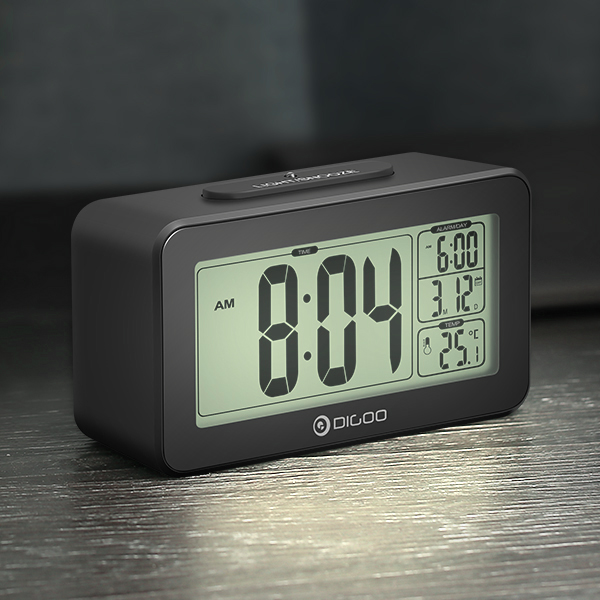 Digoo DG-C4 Sensitive LCD Thermometer Desk Alarm Clock
