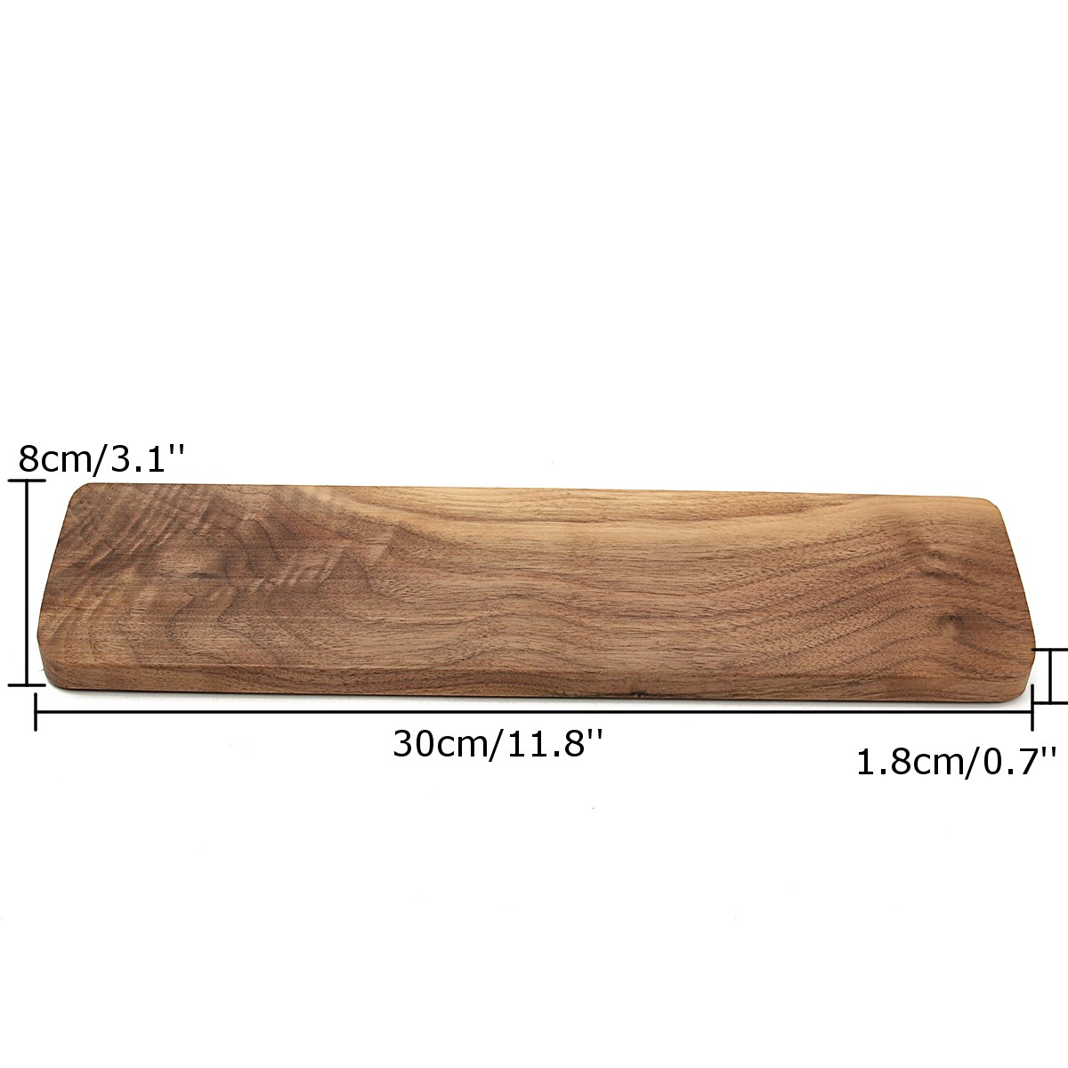Black Walnutwood Wrist Rest Pad Keyboard Wood Wrist Protection Anti-skid Pad for 60-Key 60% Keyboard 11