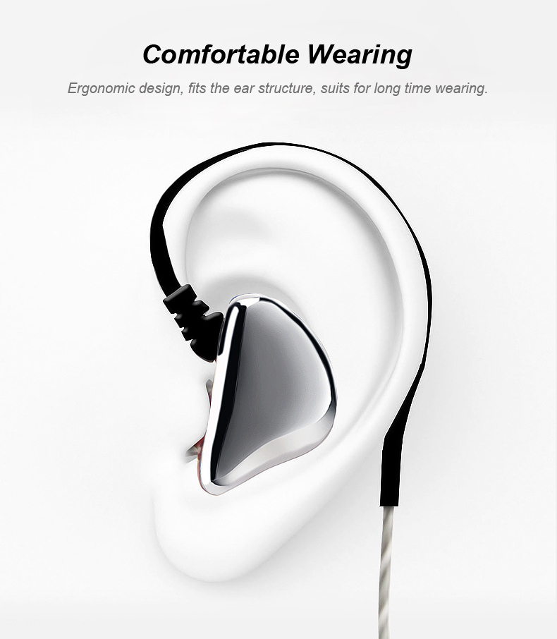 X6 In-Ear 3.5mm Wired Deep Bass Earphone Ergonomic Earphone with Microphone 6