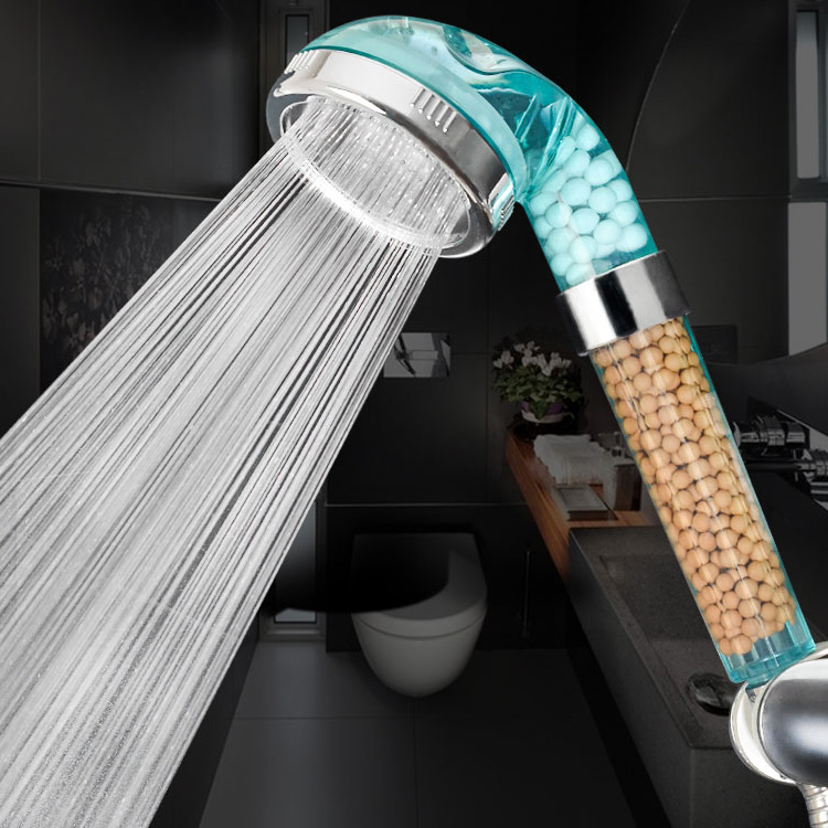 Handheld Negative Ion SPA Pressurize Shower Head Bathroom Healthy Water Saving Spray Nozzle