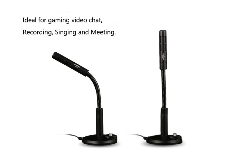 Omni-Directional Condenser Microphone 3.5mm Jack Recording Mic for Video Chat Gaming Meeting 90