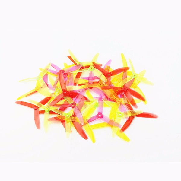 10 Pairs Kingkong 5040 5x4x3 3-Blade CW CCW Clear Single Color Propellers for FPV Racer - Photo: 7
