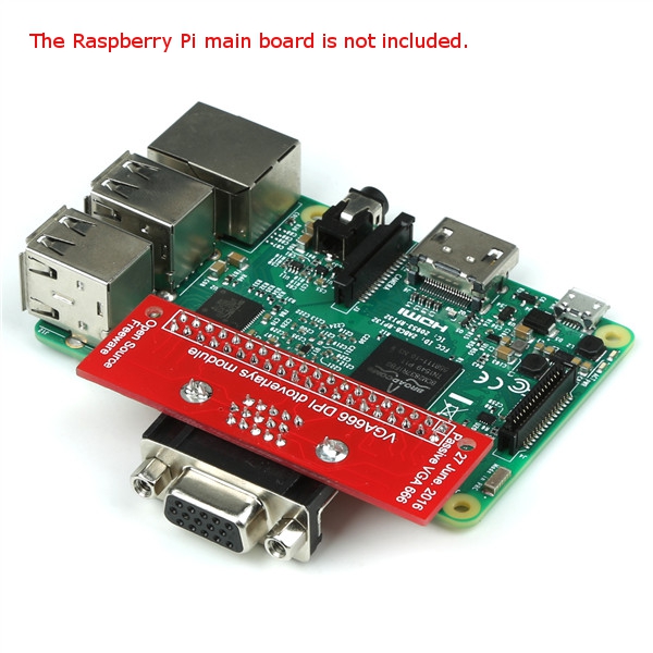 VGA 666 Adapter Board For Raspberry Pi 3 Model B 2B B+ A+ 44